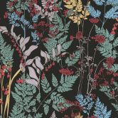 Architects Paper Floral Impression - Papier peint intissé fleuris, noir 