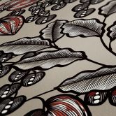 Architects Paper Vliestapete Floral Impression Blumentapete floral braun, grau, rot, schwarz, beige 