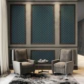 Architects Paper Papier Peint Design Absolutely Chic Graphique Bleu Marron Beige  