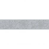 A.S. Création selbstklebende Bordüre Only Borders mit Blumen grau, metallic 
