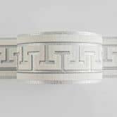 A.S. Création Bordüre Only Borders Borte Mäander selbstklebend grau, metallic, weiß 