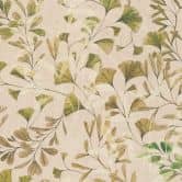 Blätter-Tapete Ginkgo Natur Creme – Vliestapete mit sanften Grüntönen – Modern & Elegant 