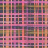 Karierte Tapete Aquarell Pink Lila – Modernes Karomuster – Vliestapete kreativ bunt 