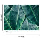 Livingwalls Fototapete Designwalls Banana Leaves Natur 