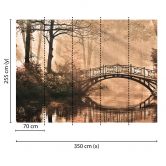 Livingwalls Fototapete Designwalls Park Bridge Wald 