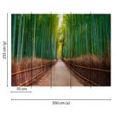 Livingwalls Fototapete Designwalls Bambus Walk Bambus 