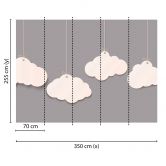 non-woven wallpaper Designwalls in grey and white non-woven wallpaper Clouds sky  