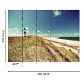 Livingwalls Fototapete Designwalls Lighthouse Strand 