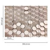 Livingwalls 3D Fototapete Designwalls Hexagon Surface 