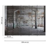 Livingwalls Fototapete Designwalls Concrete Posts in Betonoptik 
