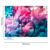 Livingwalls Fototapete Designwalls Colored Smoke modern 