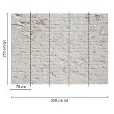 Livingwalls Fototapete Designwalls Brick White in Steinoptik 