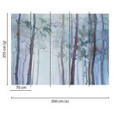 Livingwalls Fototapete Designwalls Aquarelle Fores Wald 