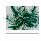 Fototapete Natur PalmFronds1 in grau grün - Vliestapete Designwalls 2 - 2,55 x 3,5 m 