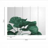 Fototapete Pflanzen TropicalLeaves in grau grün - Vliestapete Designwalls 2 - 2,55 x 3,5 m 