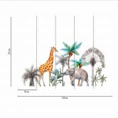 Fototapete Kinderzimmer African in weiß grau - Vliestapete Designwalls 2 - 2,55 x 3,5 m 
