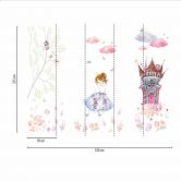 Fototapete Kinderzimmer PrincessCastle weiß rosa - Vliestapete Designwalls 2 - 2,55 x 3,5 m 