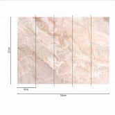 Fototapete Design MarbleBeige in beige weiß - Vliestapete Designwalls 2 - 2,55 x 3,5 m 
