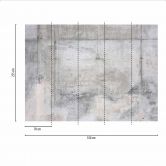 GreyWall1 tapet med betonlook i gråhvid - non-woven Designwalls 2 - 2,55 x 3,5 m 