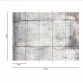 Fototapete Betonoptik GreyStones in grau weiß - Vliestapete Designwalls 2 - 2,55 x 3,5 m 