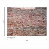 Papier peint Stonewall en beige rouge - papier peint intissé Designwalls 2 - 2,55 x 3,5 m 