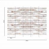 Fototapete Holzpanele Wood2 in grau beige - Vliestapete Designwalls 2 - 2,55 x 3,5 m 