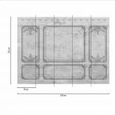 Fototapete Architektur WallPaneling1 in grau - Vliestapete Designwalls 2 - 2,55 x 3,5 m 