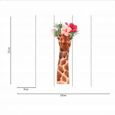 Fototapete Babyzimmer GiraffePortrai weiß braun - Vliestapete Designwalls 2 - 2,55 x 3,5 m 