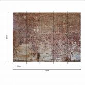 Fototapete Stein Masonry in rot beige - Vliestapete Designwalls 2 - 2,55 x 3,5 m 