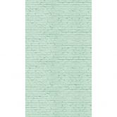 Papier peint photo brique vert menthe - papier peint intissé aspect maçonnerie - papier peint moderne 