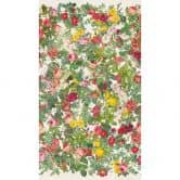 Fototapete Blumenwiese Bunt Grün - Vliestapete mit floralen Motiven - Romantisches Design 