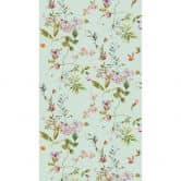Mint green floral wallpaper 