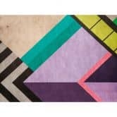 Fototapete Geometrische Muster Bunt - Vliestapete für modernes Wohnzimmer & Büro 