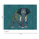 Livingwalls abstrakte Tapete Metropolitan Stories THE WALL Vliestapete mit Elefant blau, grau 