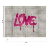 Livingwalls Tapete in Betonoptik Metropolitan Stories THE WALL Vliestapete grau, pink 