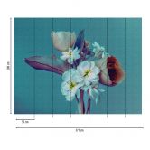 Livingwalls Blumentapete Metropolitan Stories THE WALL Vliestapete floral blau, lila 