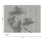 Livingwalls Blumentapete Metropolitan Stories THE WALL Vliestapete floral grau 