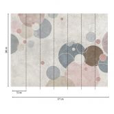 Livingwalls Tapete mit Kreisen Metropolitan Stories THE WALL Vliestapete gepunktet grau, beige 