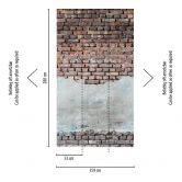 Livingwalls Tapete in Steinoptik Metropolitan Stories THE WALL Vliestapete Backstein rot, grau 