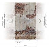 Fototapete Steinoptik beige braun - Vliestapete Industrial Livingwalls - matt und glatt 