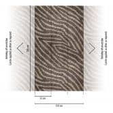 Fototapete Zebramuster braun beige - Vliestapete Kunst Livingwalls - matt und glatt 