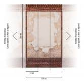 Fototapete Steinwand braun beige - Vliestapete Industrial Livingwalls - matt und glatt 