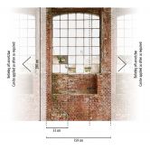 Fototapete Steinwand braun creme - Vliestapete Industrial Livingwalls - matt und glatt 