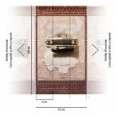 wallpaper classic car brown beige - non-woven wallpaper Modern Livingwalls - matt and smooth 