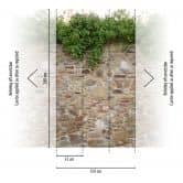 Fototapete Steinwand beige braun - Vliestapete Industrial Livingwalls - matt und glatt 