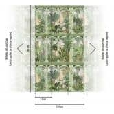 Fototapete Dschungel grün braun - Vliestapete Botanisch Livingwalls - matt und glatt 