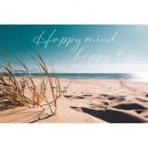 Beach wallpaper saying beige blue - 3,75 x 2,50 m - non-woven wallpaper modern 