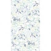 Vliestapete mit Eukalyptus-Muster Blau Grün - Florale Mustertapete - Fototapete 