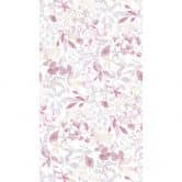 Vliestapete mit Eukalyptus-Muster Rosa Beige - Florale Wandtapete - Fototapete 