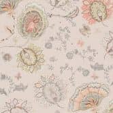Pflanzentapete Beige Rosa - Florale Tapete Klassisch - Naturtapete 